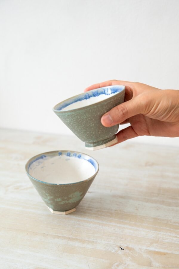 Tasse Évasée Vert Bleu